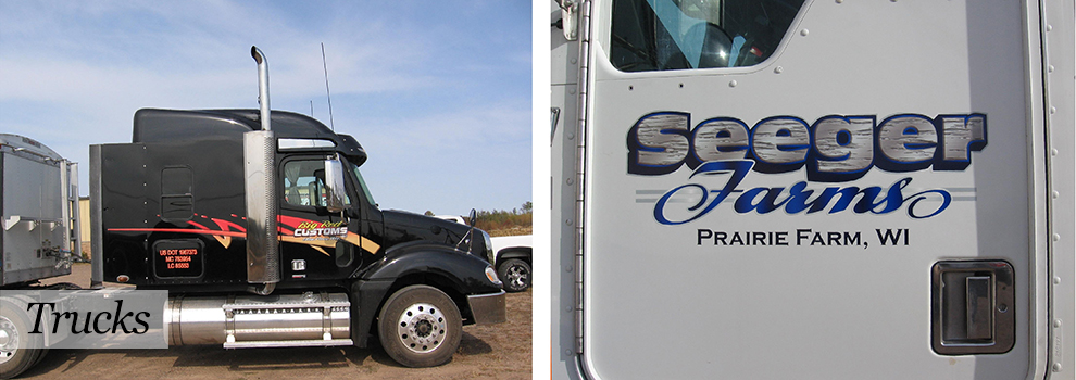 Truck Lettering by North Country Signs, Barron WI